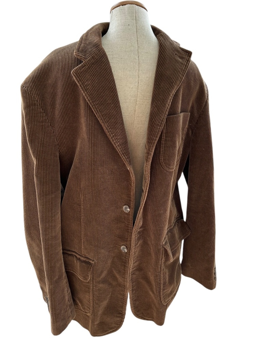 POLO Ralph Lauren brown wide whale corduroy blazer jacket L